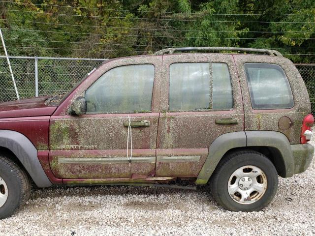 1J4GL48K13W537703 - 2003 JEEP LIBERTY SP MAROON photo 10