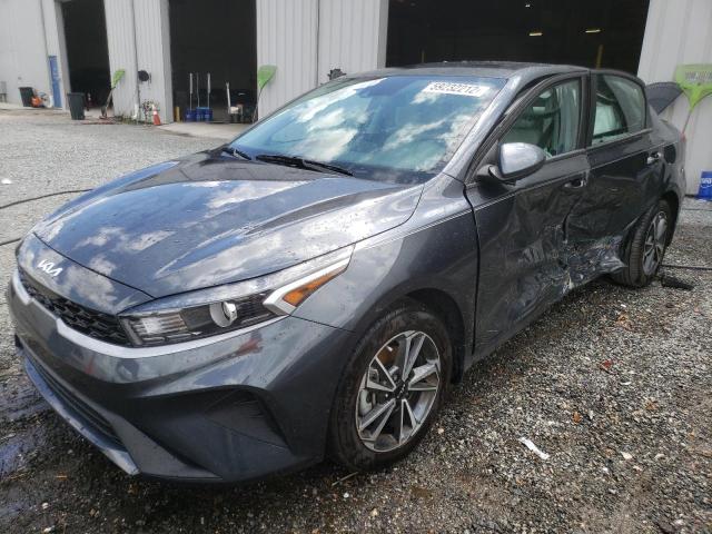 3KPF24AD1NE458187 - 2022 KIA FORTE FE GRAY photo 10