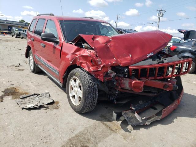 1J4GS48K16C224790 - 2006 JEEP GRAND CHER RED photo 1