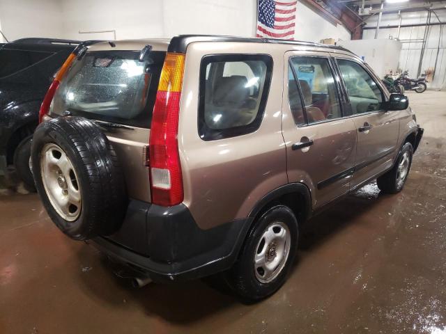 JHLRD78454C017038 - 2004 HONDA CR-V LX BROWN photo 4