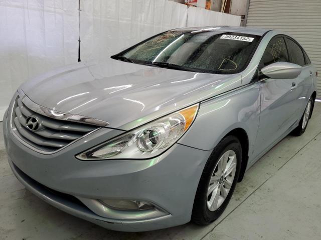 5NPEB4ACXDH567566 - 2013 HYUNDAI SONATA GLS BLUE photo 2