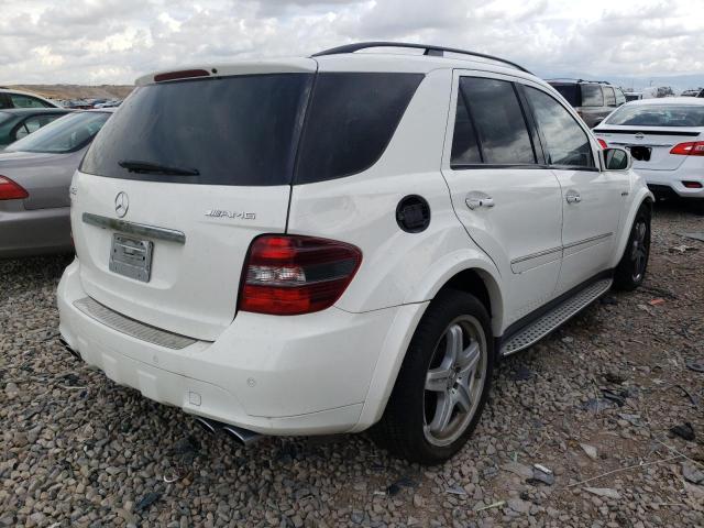 4JGBB77E77A200211 - 2007 MERCEDES-BENZ ML 63 AMG WHITE photo 4