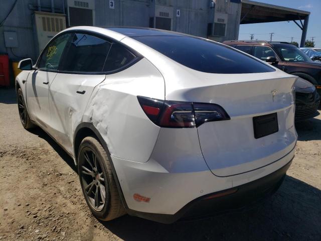 5YJYGDEE1LF025263 - 2020 TESLA MODEL Y Белый фото 3