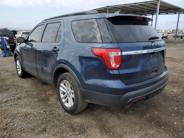 1FM5K7B88HGC55389 - 2017 FORD EXPLORER BLUE photo 3