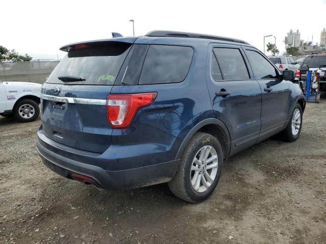 1FM5K7B88HGC55389 - 2017 FORD EXPLORER BLUE photo 4