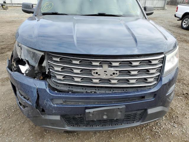 1FM5K7B88HGC55389 - 2017 FORD EXPLORER BLUE photo 9