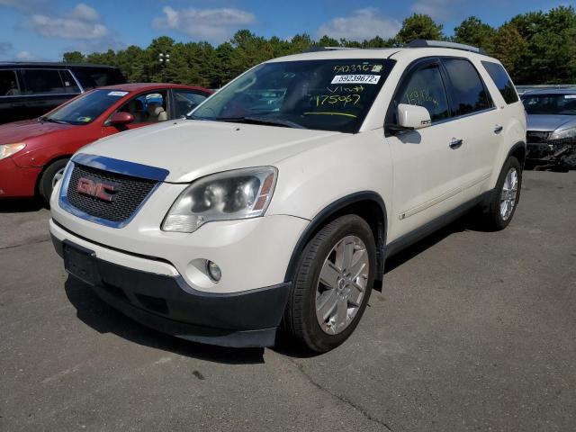 1GKLVNED6AJ175067 - 2010 GMC ACADIA SLT თეთრი ფოტო 2