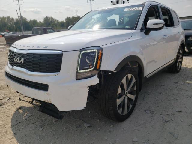 5XYP6DHC8NG270162 - 2022 KIA TELLURIDE WHITE photo 2