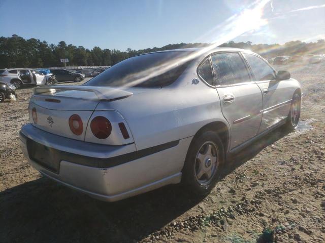 2G1WF52E449250165 - 2004 CHEVROLET IMPALA SILVER photo 4