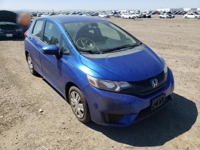 3HGGK5H59FM753569 - 2015 HONDA FIT LX BLUE photo 1