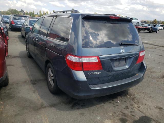 5FNRL38406B433383 - 2006 HONDA ODYSSEY EX BLUE photo 3