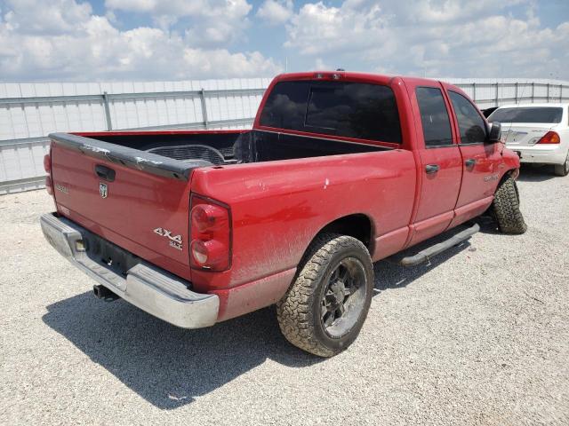 1D7HU18207S101501 - 2007 DODGE RAM 1500 S RED photo 4