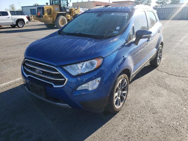 MAJ3S2KE5MC435795 - 2021 FORD ECOSPORT T BLUE photo 2