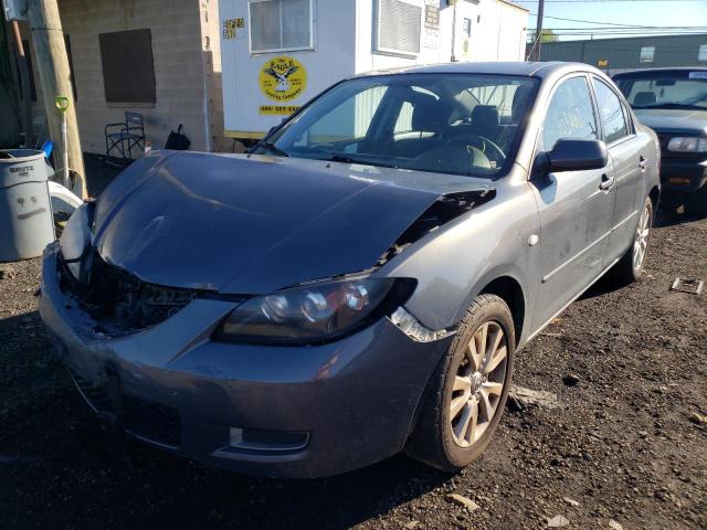 JM1BK32F871744312 - 2007 MAZDA 3 I GRAY photo 2