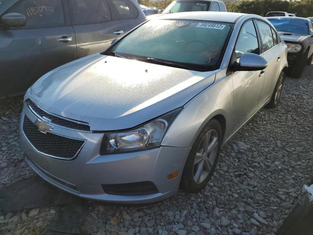 1G1PE5SB5D7120751 - 2013 CHEVROLET CRUZE SILVER photo 2