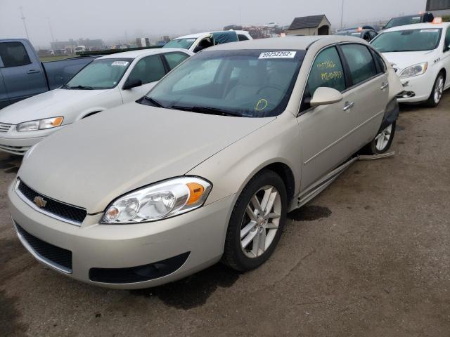 2G1WC5E34C1100833 - 2012 CHEVROLET IMPALA LTZ TAN photo 2