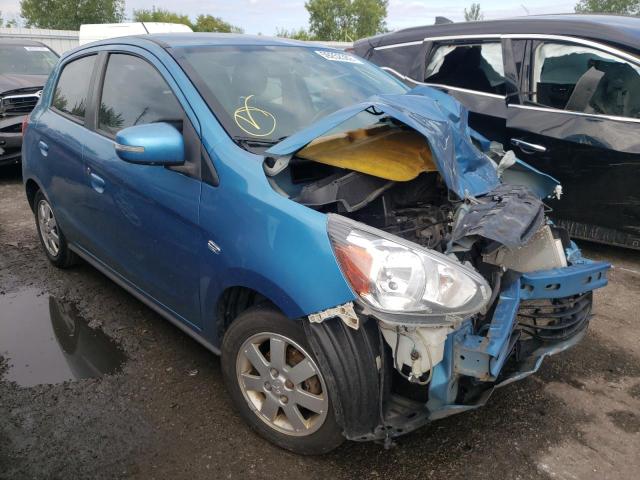 ML32A4HJ7FH004618 - 2015 MITSUBISHI MIRAGE ES BLUE photo 1