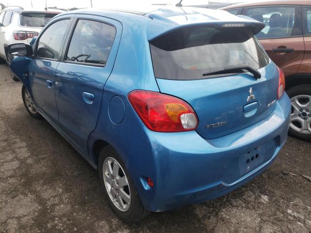 ML32A4HJ7FH004618 - 2015 MITSUBISHI MIRAGE ES BLUE photo 3