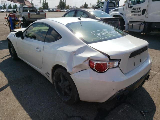 JF1ZNAA19D2708768 - 2013 TOYOTA SCION FR-S WHITE photo 3