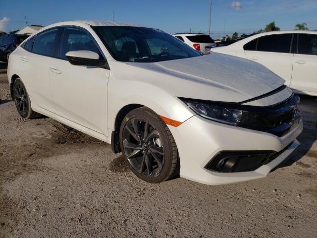 19XFC2F81LE009988 - 2020 HONDA CIVIC SPOR WHITE photo 1