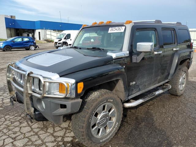 5GTDN13E078183534 - 2007 HUMMER H3 BLACK photo 2