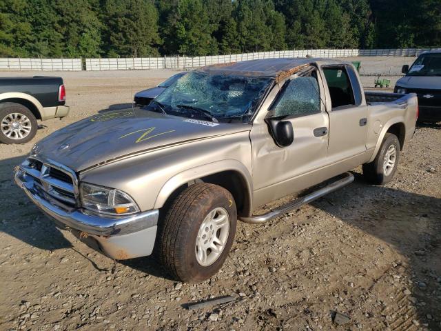 1D7HL48N03S232856 - 2003 DODGE DAKOTA QUA TAN photo 2