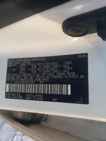 JTLKT324050216203 - 2005 TOYOTA SCION XB თეთრი ფოტო 10
