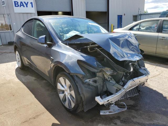 5YJYGDEE9MF117092 - 2021 TESLA MODEL Y رمادي صورة 1