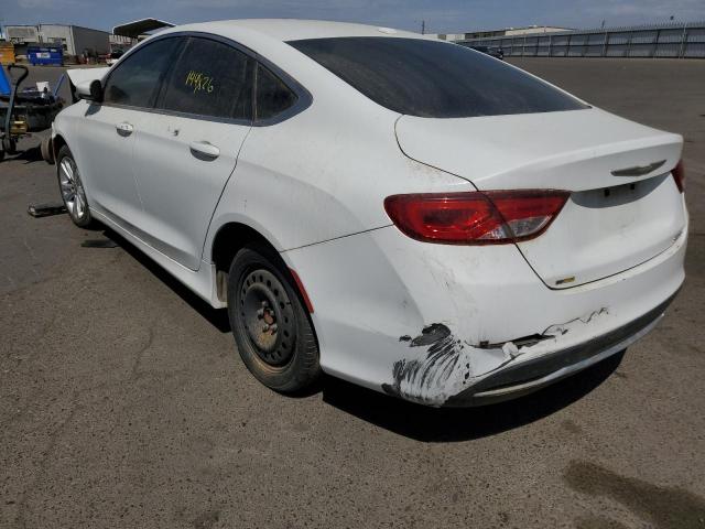 1C3CCCAB8FN649955 - 2015 CHRYSLER 200 LIMITE WHITE photo 3