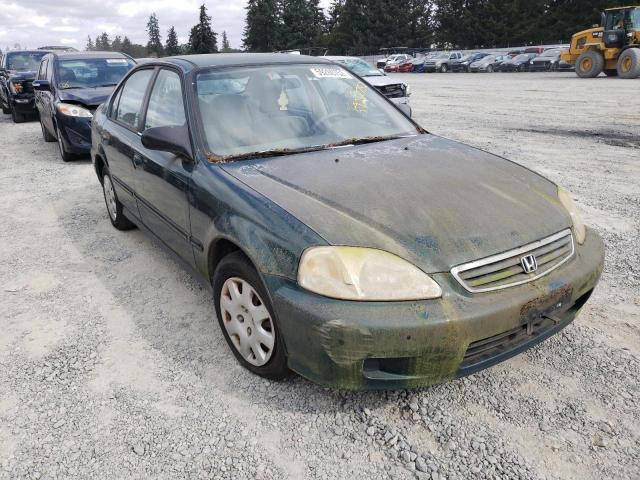 2HGEJ6617YH511574 - 2000 HONDA CIVIC BASE GREEN photo 1