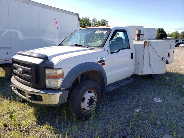 1FDXF46R28EA32579 - 2008 FORD F450 SUPER WHITE photo 2