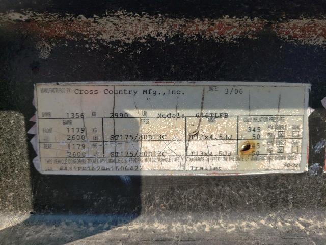 431FS162061000422 - 2006 UTILITY TRAILER  ფოტო 10