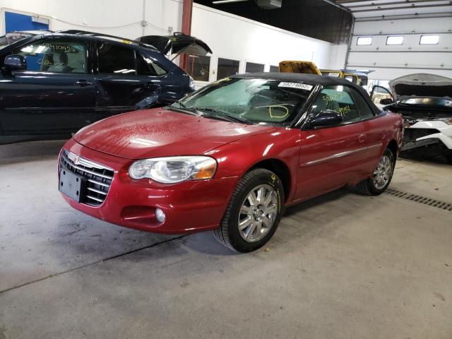 1C3EL65R86N152275 - 2006 CHRYSLER SEBRING LI RED photo 2