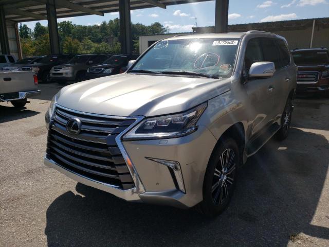 JTJHY7AX2K4294364 - 2019 LEXUS LX 570 GRAY photo 2