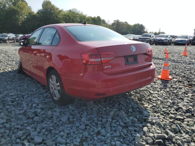 3VW2K7AJ7FM356418 - 2015 VOLKSWAGEN JETTA BASE 红色 照片 3