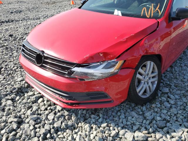 3VW2K7AJ7FM356418 - 2015 VOLKSWAGEN JETTA BASE 红色 照片 9