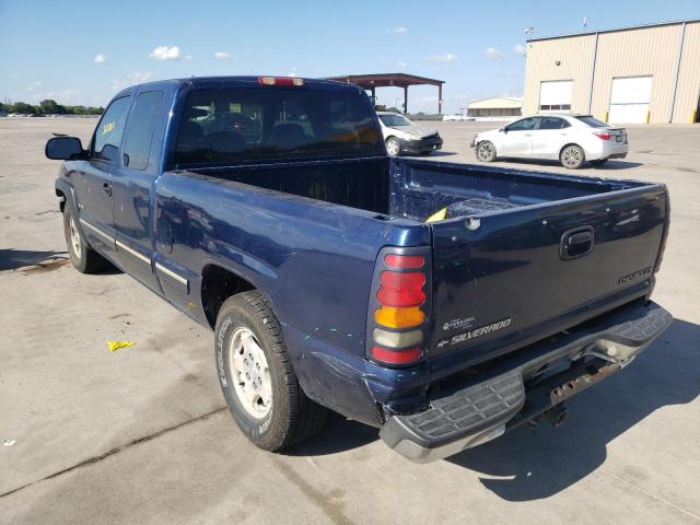 2GCEC19T1X1213084 - 1999 CHEVROLET SILVERADO BLUE photo 3