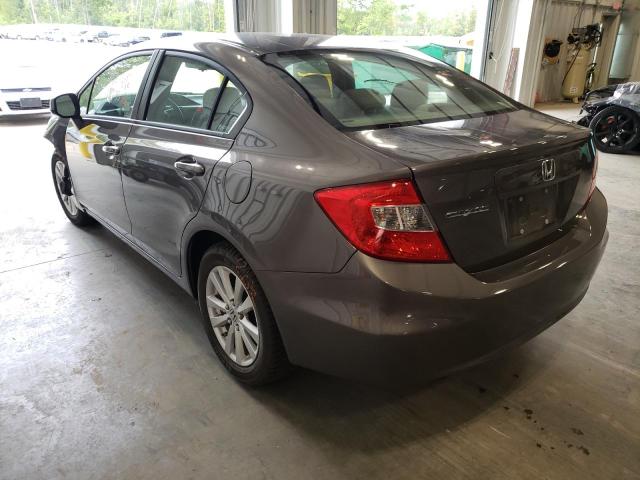 19XFB2F95CE033996 - 2012 HONDA CIVIC EXL 灰色 照片 3