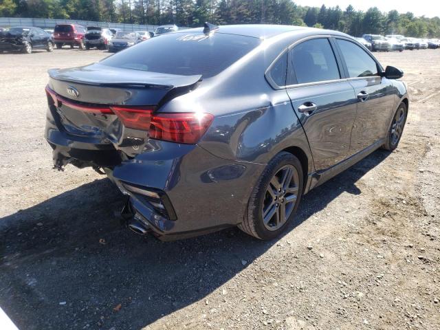 3KPF34AD3ME280746 - 2021 KIA FORTE GT L GRAY photo 4