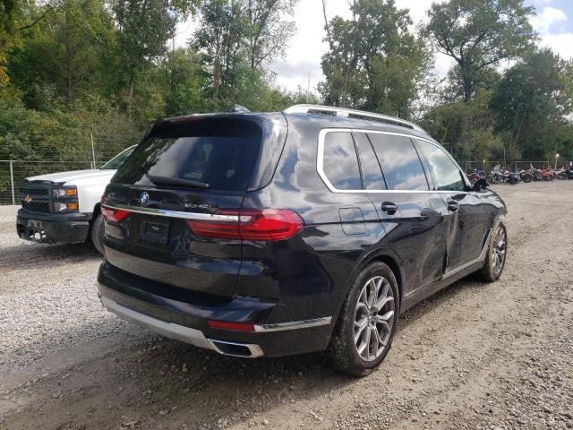 5UXCW2C00M9F81442 - 2021 BMW X7 XDRIVE4 BLACK photo 4