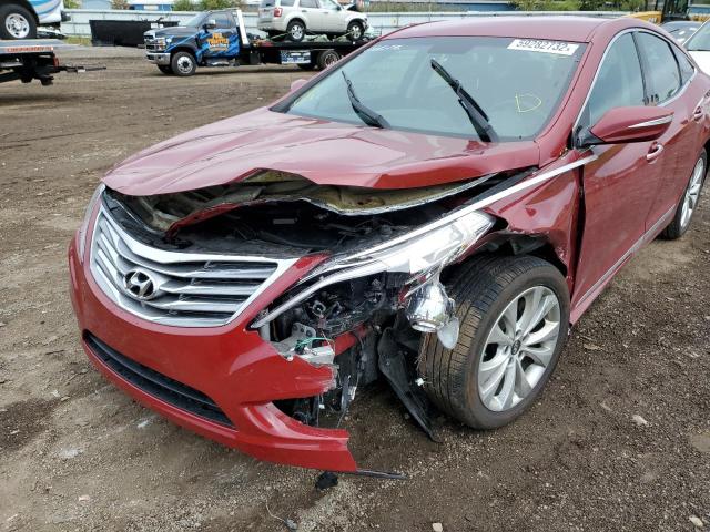 KMHFG4JGXEA396301 - 2014 HYUNDAI AZERA RED photo 9