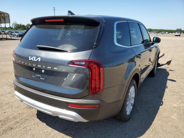 5XYP24HC6NG242257 - 2022 KIA TELLURIDE GRAY photo 4