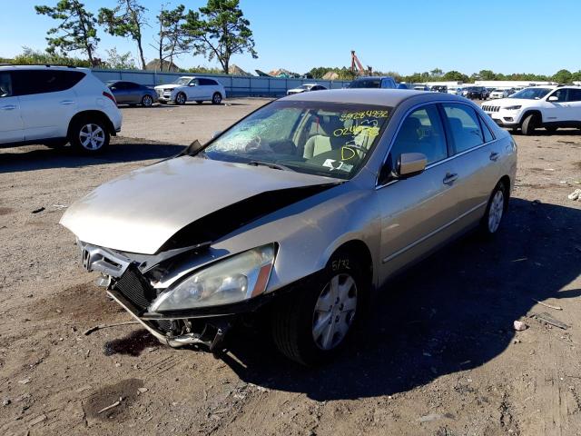 1HGCM563X3A024936 - 2003 HONDA ACCORD LX BEIGE photo 2