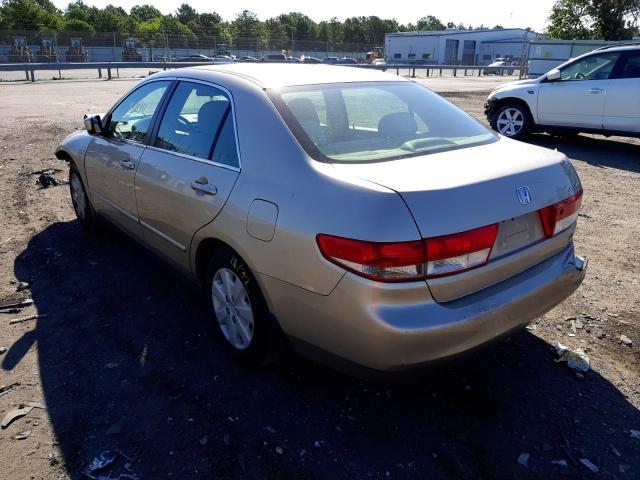 1HGCM563X3A024936 - 2003 HONDA ACCORD LX BEIGE photo 3