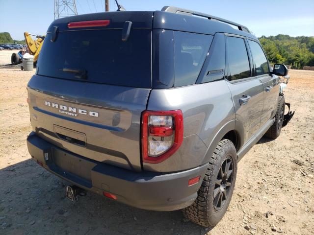 3FMCR9C69MRB08884 - 2021 FORD BRONCO SPO GRAY photo 4