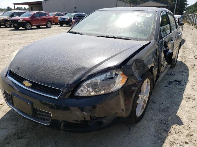 2G1WC5E30D1239701 - 2013 CHEVROLET IMPALA BLACK photo 2