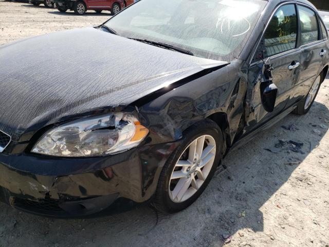 2G1WC5E30D1239701 - 2013 CHEVROLET IMPALA BLACK photo 9