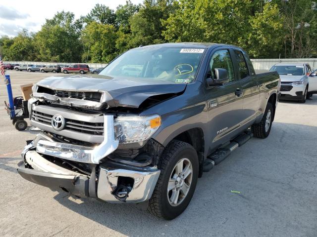 5TFUW5F19EX368771 - 2014 TOYOTA TUNDRA DOU GRAY photo 2