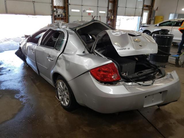 1G1AD5F56A7212086 - 2010 CHEVROLET COBALT 1LT SILVER photo 3