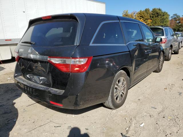 5FNRL5H69BB080262 - 2011 HONDA ODYSSEY EX BLACK photo 4